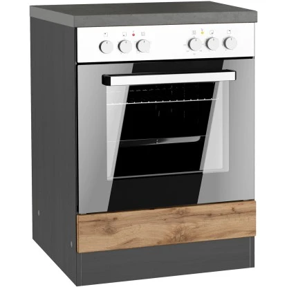Held Möbel Herdumbauschrank Turin 60 Cm Wotaneiche/Graphit 3 Held Möbel Herdumbauschrank Turin 60 Cm Wotaneiche/Graphit
