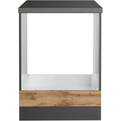 Held Möbel Herdumbauschrank Turin 60 Cm Wotaneiche/Graphit 5 Held Möbel Herdumbauschrank Turin 60 Cm Wotaneiche/Graphit – Bild 3