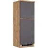 Held Möbel Kühlschrankumbauschrank Turin 60 Cm Graphit/Wotaneiche -Küchenbedarf Discounter 189568 11016600 S 02