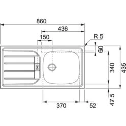Held Möbel Spülenunterschrank Mailand 110 Cm Hochglanz Weiß/Weiß -Küchenbedarf Discounter 189973 11016600 VM 04
