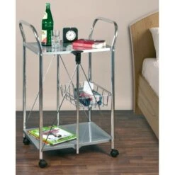 Wenko Beistell- Und Küchenwagen Sunny Silber -Küchenbedarf Discounter 2910677 1068 900060100 4