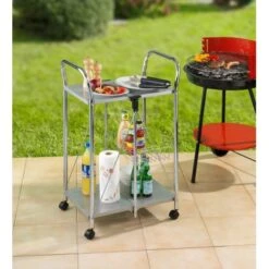 Wenko Beistell- Und Küchenwagen Sunny Silber -Küchenbedarf Discounter 2910677 1068 900060100 5