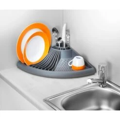 Wenko Eck-Geschirrabtropfer Grau 9 Cm X 50 Cm X 35 Cm 11 Wenko Eck-Geschirrabtropfer Grau 9 Cm X 50 Cm X 35 Cm -Küchenbedarf Discounter 301766 1068 4