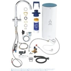 Grohe Küchenarmatur Und Boiler Red Duo Größe-L Chrom -Küchenbedarf Discounter 4005176989209 4520 5