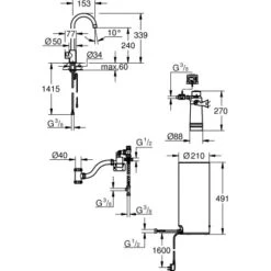Grohe Standventil Und Boiler Red Mono Größe-L Chrom -Küchenbedarf Discounter 4005176989223 4520 8