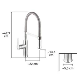 Einhebel-Küchenarmatur Tavora Verchromt -Küchenbedarf Discounter 4007874111944 VM01 310816