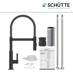 Schütte Spültischarmatur Mit Soft-Touch Schlauch Miami Schwarz-Matt -Küchenbedarf Discounter 4008431791470 2759 6