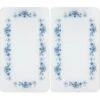 Wenko Herdabdeckplatten Universal Blaue Rankblüten 2er Set Mehrfarbig -Küchenbedarf Discounter 4008838088555 1068 01