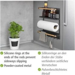 Wenko Küchenregal Magna Schwarz -Küchenbedarf Discounter 4008838351895 1068 04