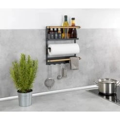 Wenko Küchenregal Magna Schwarz -Küchenbedarf Discounter 4008838351895 1068 09