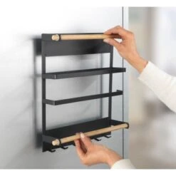 Wenko Küchenregal Magna Schwarz -Küchenbedarf Discounter 4008838351895 1068 10