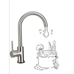 Baliv Küchenarmatur KI-1832 Edelstahl -Küchenbedarf Discounter 4048122122268 S03 241120 L