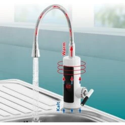 Easymaxx Warm Und Kaltwasserarmatur Mit Integriertem Durchlauferhitzer 3600 W -Küchenbedarf Discounter 4052926017378 4257 09 A