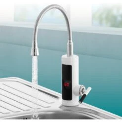 Easymaxx Warm Und Kaltwasserarmatur Mit Integriertem Durchlauferhitzer 3600 W -Küchenbedarf Discounter 4052926017378 4257 11 A