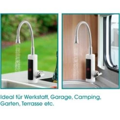 Easymaxx Warm Und Kaltwasserarmatur Mit Integriertem Durchlauferhitzer 3600 W -Küchenbedarf Discounter 4052926017378 4257 12 AI