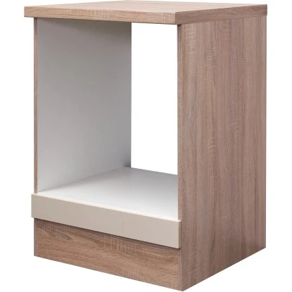 Flex-Well Exclusiv Herd-Umbauschrank Orlando 60 Cm Kaschmir Glanz-Sonoma Eiche 3 Flex-Well Exclusiv Herd-Umbauschrank Orlando 60 Cm Kaschmir Glanz-Sonoma Eiche