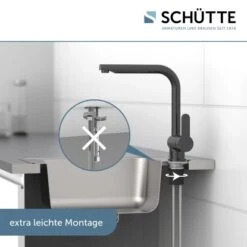 Schütte Küchenarmatur Rio Hochglanz-Graphit -Küchenbedarf Discounter 473315 2759 04