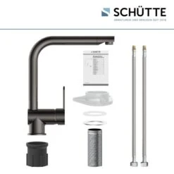Schütte Küchenarmatur Rio Hochglanz-Graphit -Küchenbedarf Discounter 473315 2759 05
