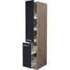 Flex-Well Exclusiv Apotheker-Hochschrank Lara 30 Cm Anthrazit-San Remo Eiche 2 Flex-Well Exclusiv Apotheker-Hochschrank Lara 30 Cm Anthrazit-San Remo Eiche -Küchenbedarf Discounter 4785309 4051 AHS30Lara