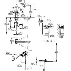 Grohe L-Auslauf Armatur Und Boiler Red Duo L-Size Supersteel -Küchenbedarf Discounter 5288311 4520 100025162 1