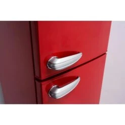 Respekta Kühl-Gefrierkombination KS144 Vintage VC Rot -Küchenbedarf Discounter 5719588 4384 01