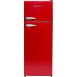 Respekta Kühl-Gefrierkombination KS144 Vintage VC Rot -Küchenbedarf Discounter 571958 4384 KS144VRA 02