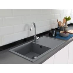 Miló Einbauspüle Granitverbundstoff Blissano 76 Grau -Küchenbedarf Discounter 5903140018377 30