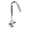 Sanitop-Wingenroth Zweigriff-Küchenarmatur Styl Niederdruck Chrom