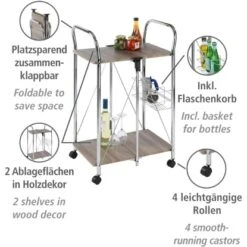 Wenko Servierwagen Liky Holzdekor Zusammenklappbar 23 Wenko Servierwagen Liky Holzdekor Zusammenklappbar -Küchenbedarf Discounter 686865 1068 11