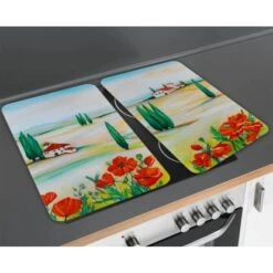 Wenko Herdabdeckplatte Universal Toscana 2er-Set Für Alle Herdarten -Küchenbedarf Discounter 686912 1068 03