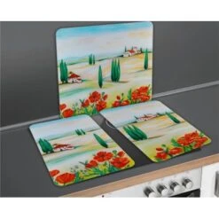 Wenko Herdabdeckplatte Universal Toscana 2er-Set Für Alle Herdarten -Küchenbedarf Discounter 686912 1068 04