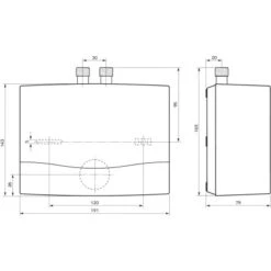 Vaillant Niederdruck Kleindurchlauferhitzer MiniVED H 3/3 N 3,5 KW Weiß -Küchenbedarf Discounter 688243 4384 2