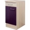 Flex-Well Exclusiv Unterschrank Focus 40 Cm Akazie-Aubergine-Akazie -Küchenbedarf Discounter 7362676 4051 us40 focus