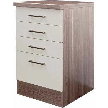 Flex-Well Exclusiv Schubkastenschrank Eico 50 Cm Magnolienweiß 3 Flex-Well Exclusiv Schubkastenschrank Eico 50 Cm Magnolienweiß
