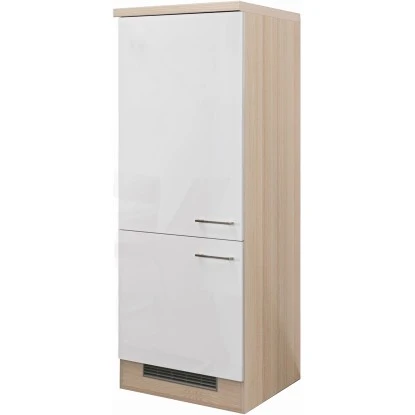 Flex-Well Exclusiv Demi-Geräteumbauschrank Abaco 60 Cm Perlmutt Glänzend-Akazie 3 Flex-Well Exclusiv Demi-Geräteumbauschrank Abaco 60 Cm Perlmutt Glänzend-Akazie