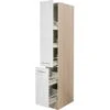 Flex-Well Exclusiv Apotheker-Hochschrank Abaco 30 Cm Perlmutt Glänzend-Akazie -Küchenbedarf Discounter 7368061 4051 ahs30 abaco
