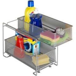 Wenko Schubladenregal 2 Etagen Metall Silber -Küchenbedarf Discounter 746248 1068 3