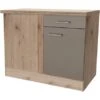 Flex-Well Eck-Unterschrank 110 X 60 Cm Arizona Quarz Cubanit-San Remo Eiche -Küchenbedarf Discounter 7495609 4051 uebe riva