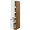 Flex-Well Exclusiv Apotheker-Hochschrank Vintea 30cm Magnolie Matt-Lancelot Oak -Küchenbedarf Discounter 756416 4051 AHS30Vintea K