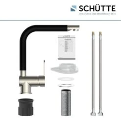 Schütte Spültischarmatur Rio Edelstahloptik Schwarz Matt 12 Schütte Spültischarmatur Rio Edelstahloptik Schwarz Matt -Küchenbedarf Discounter 766206 2759 05