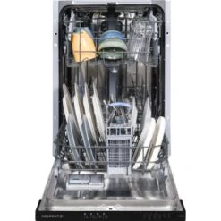 Respekta Einbaugeschirrspüler GSP45VV 45 Cm Schwarz Vollintegriert -Küchenbedarf Discounter 818909 4384 5