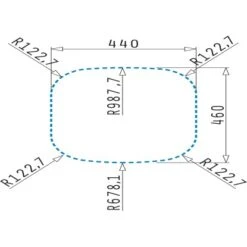Pyramis Einbaubecken Kania Edelstahl -Küchenbedarf Discounter 820038 4891 3
