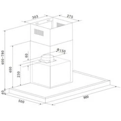 Respekta Backofen-Hauben Set EBDH-SET44090BS 90 Cm Black Steel 22 Respekta Backofen-Hauben Set EBDH-SET44090BS 90 Cm Black Steel -Küchenbedarf Discounter 825075 4384 CH44090BSA 04
