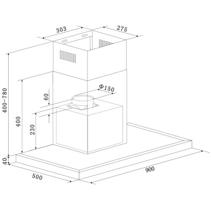Respekta Backofen-Hauben Set EBDH-SET44090BS 90 Cm Black Steel 12 Respekta Backofen-Hauben Set EBDH-SET44090BS 90 Cm Black Steel – Bild 10