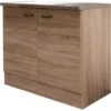 Flex-Well Classic Spülenunterschrank 100 Cm Oslo Sonoma Eiche -Küchenbedarf Discounter 837050 4051 oslodspu10050