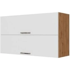 Held Möbel Klapphängeschrank Sorrento BxHxT 100 X 57 X 34 Cm Weiß-Wotaneiche
