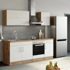 Held Möbel Klapphängeschrank Sorrento BxHxT 100 X 57 X 34 Cm Weiß-Wotaneiche -Küchenbedarf Discounter 853743 11016600 12