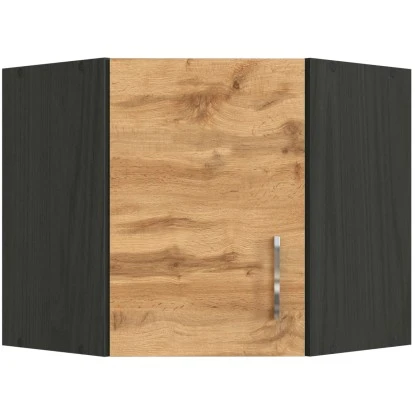 Held Möbel Eckhängeschrank Sorrento BxHxT 60 X 57 X 60 Cm Wotaneiche-Grafit 3 Held Möbel Eckhängeschrank Sorrento BxHxT 60 X 57 X 60 Cm Wotaneiche-Grafit