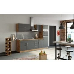 Held Möbel Unterschrank Sorrento 50 X 85 X 60 Cm Tür Schub. + EL-B. Anth.-Wotan. -Küchenbedarf Discounter 853761 11016600 11