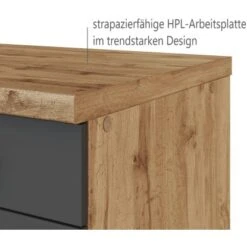 Held Möbel Auszugsschrank Sorrento 50 X 85 X 60 Cm Schubk. 2 Ausz. Anthr.-Wotan. -Küchenbedarf Discounter 853781 11016600 5